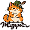 Miezepeter – Grummelige Katze mit Trachtenhut