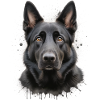 schwarzer Schäferhund 