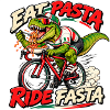 Eat Pasta Ride Fasta – Rennrad T-Rex