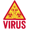 Viraler Krieg (rot und gelb)