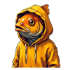 Goldfisch Hoodie Porträt