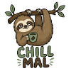 Chill Mal Sloth mit Tasse
