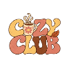 Cozy Club Retro Kaffee-Motiv