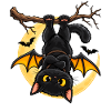 Mondscheinfledermaus am Ast