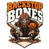 Backstop Bones Halloween Baseball