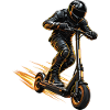 E-Scooter Rider – Dynamisches Motiv