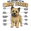 Cairn-Terrier-Hundebesitzer T Anatomie Terrier Gas