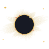 Totale Sonnenfinsternis aus feinen Strahlen