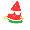 Watermelon Rebel mit Sonnenbrille