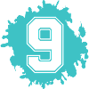 Neun im Neon-Splash
