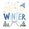 Hallo Winter Holzschrift