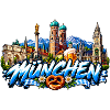 München Skyline und Bierkunst