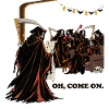 Sensenmann auf einer Halloween-Party