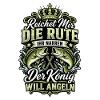Der König Will Angeln Fischmotiv