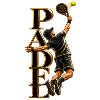 Goldener Padel Sprung im Tennis-Look
