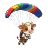 Kuh Paragleiter 