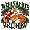 Fuchs im Weihnachtsmodus