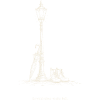 Straßenlaterne Morgendämmerung