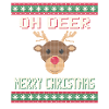 Oh Deer - Rentier Weihnachtspullover