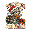 Waschbär Weihnachts-Erklärung
