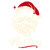 Weihnachts-Santa Silhouette