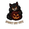 Spooky But Cute Halloween Katze