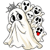 Ängstlicher Geist Halloween Gespenst Angsthase