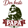 Der beste Papa Umarmung