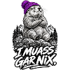 Bergbär mit Lila Mütze – Garnix