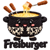 Käsefondue Topfheld mit Kühen