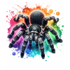 Schwarze Vogelspinne Motiv