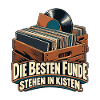 Vinyl Schätze in Holzkiste