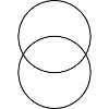 Überlappende Kreise: Minimale geometrische Kunst