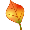 Herbstblattgradient