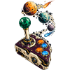 Kometen-Joystick mit Planetenparcours