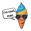 Cooles Eiscreme-Swag Motiv