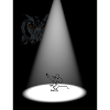 Lichtspot Maus im Rampenlicht