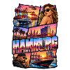 Hamburg Neon Skyline Collage