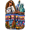 Neon NY Skyline Stil