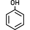 Phenol-Molekül-Linien-Symbol