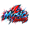 Music – Retro Lightning Bolt Design