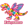 Fairysaurus niedlicher floraler T-Rex