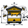 Honigwaben Imker-Design