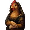 Mona Lisa als Huhn