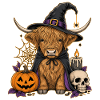  Hochlandrind Halloween
