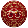 Winter Stammtisch Abzeichen Glühwein Crew