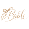 Bride : Roségold mit Schleife