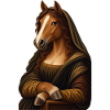 Mona Lisa als Pferd