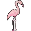 Aquarell Flamingo Pink Silhouette