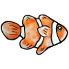 Clownfisch-Pop-Art: Bright Sea Buddy